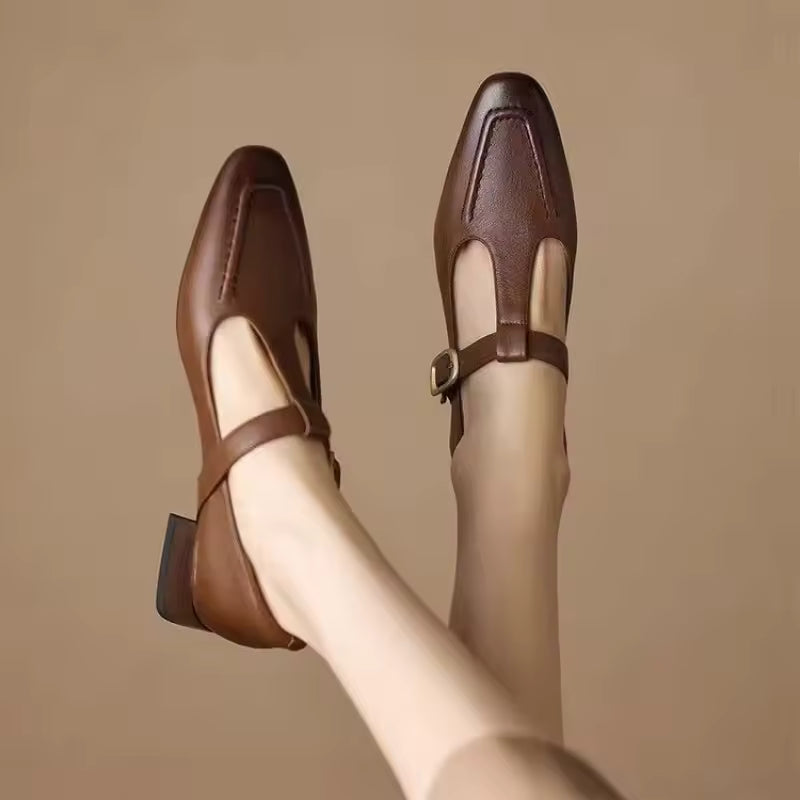 brown elegant shoes